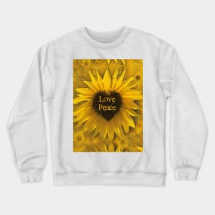 Reiki Sunflowers - Love Peace:o Crewneck Sweatshirt